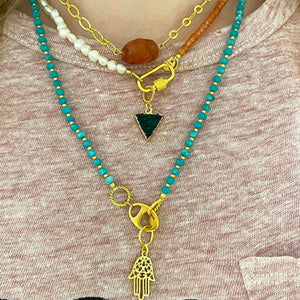 Gouden Hamsa Hand Bedel