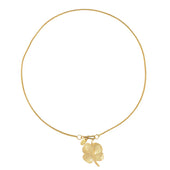Gouden Ketting Gouden Bedel Klavertje 