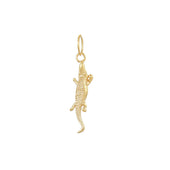 gouden mini krokodil