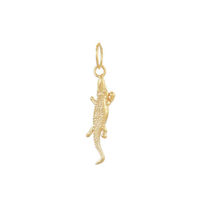 gouden mini krokodil
