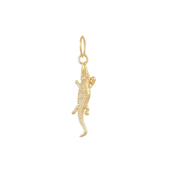 gouden mini krokodil