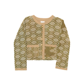 Groen Vintage Jasje Ruit