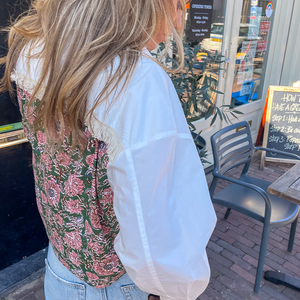Rania Poplin Blouse Roze