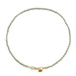 Groene Jade Ketting Handgeknoopt