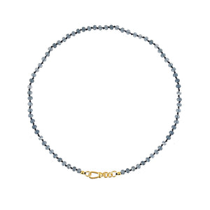 handgeknoopte blauwe jade ketting