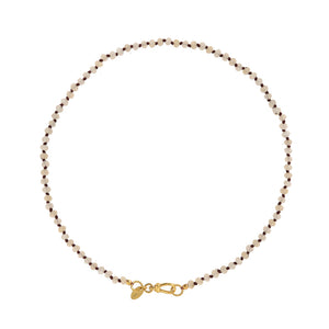 handgeknoopte witte jade edelstenen ketting