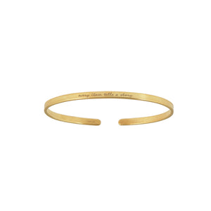 Iamjai Tekst Armband Gouden Bangle 