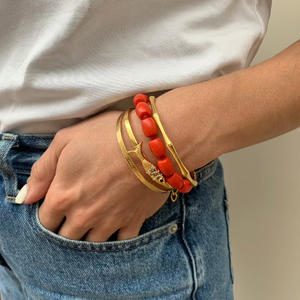 Iamjai Tekst Armband Gouden Bangle 