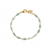 Jade Kettel Armband Blauw