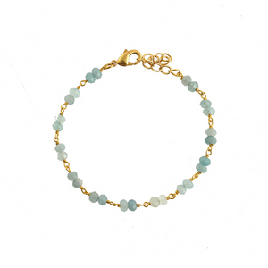 Jade Kettel Armband Blauw