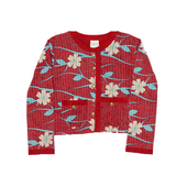 Kantha Jasje Bloemen Beige Rood