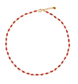 kettel edelstenen ketting rode jade