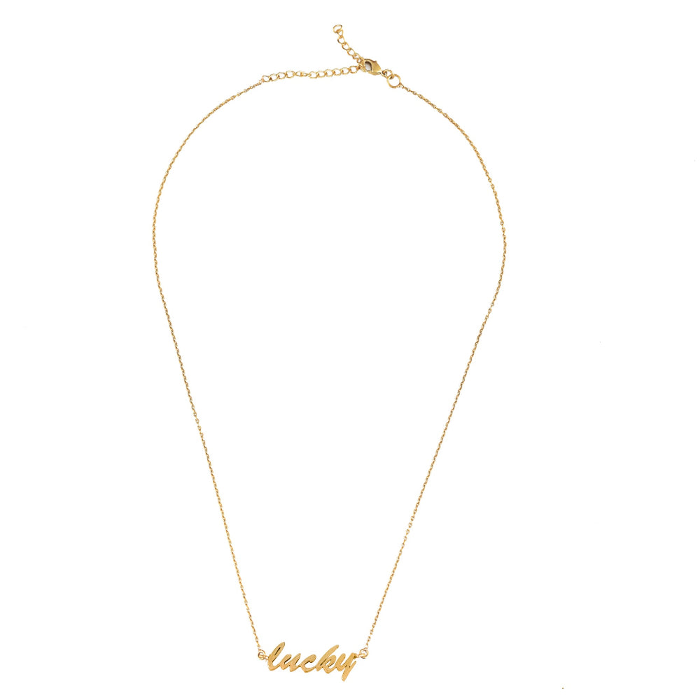 Gouden Lucky ketting