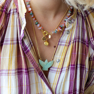Mix Edelstenen Split Ketting