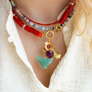 multi edelstenen ketting