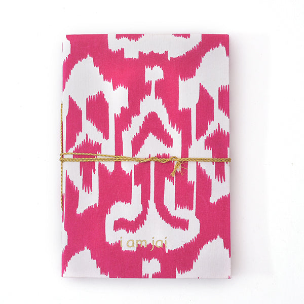 Notitieboekje Ikat Print Roze