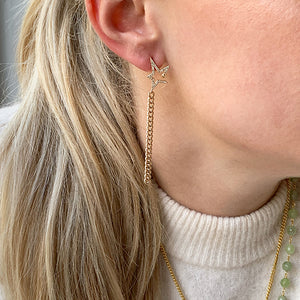 Ketting Oorbellen Ster Stud