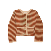 Oranje Streepjes Kantha Jasje