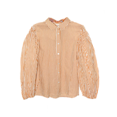 Pofmouwen Blouse Geel Ankita