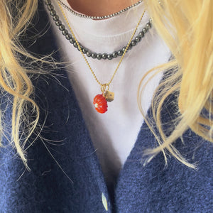 Grijze_Pyriet_kettingen_met_gouden_balletjes_ketting_met_bloem_en_dobbelsteentje