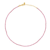 roze toermalijn edelstenen ketting