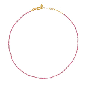 roze toermalijn edelstenen ketting