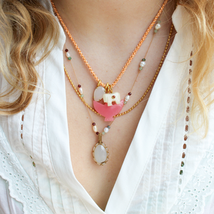 Edelstenen Vogel Roze Jade