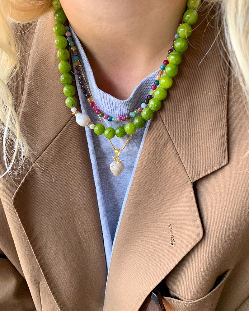 Toermalijn Balletjes Ketting