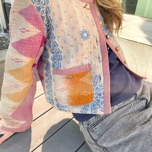 Vintage Kantha Jasje Kleurrijk