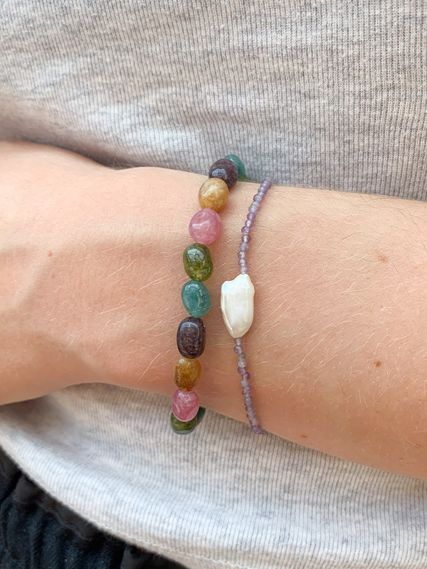 Multicolor Jade Stone Bracelet