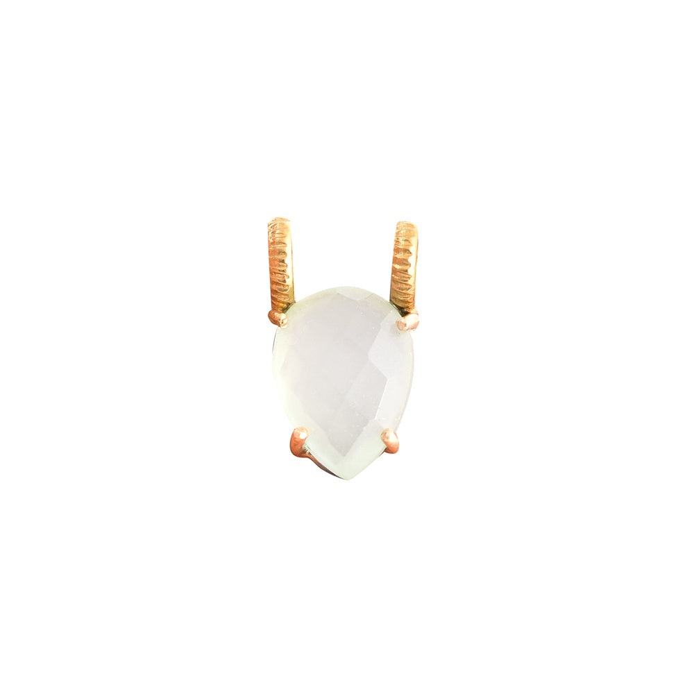 witte jade duppel bedel