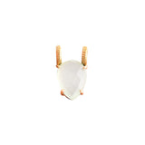 witte jade duppel bedel