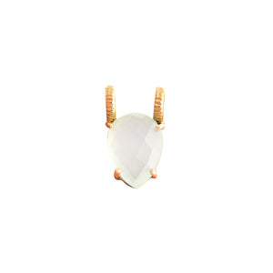 witte jade duppel bedel