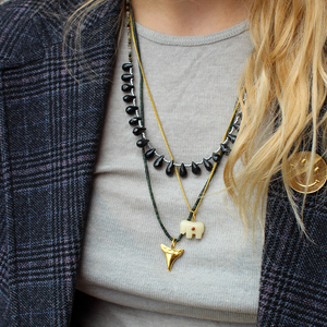 Druppel Edelstenen Ketting Zwarte Onyx