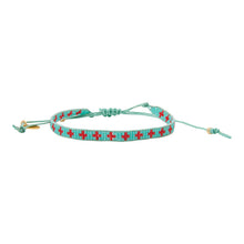 Geweven Armband Aqua