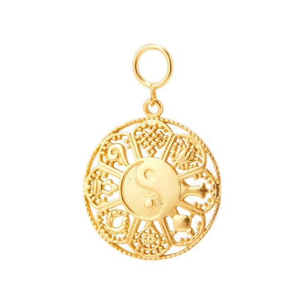 Gold plated Yin Yang Charm for woman