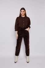 Medha Pants Burgundy With Studs 