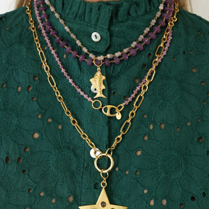 Expression Necklace With Jade Beads