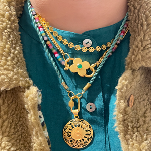 Gouden Yin Yang Bedel