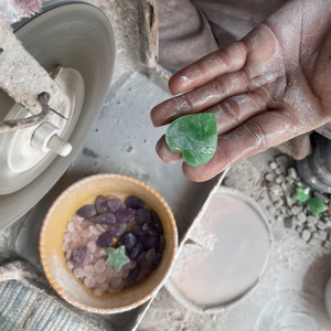 Vessonite Edelsteen Hart