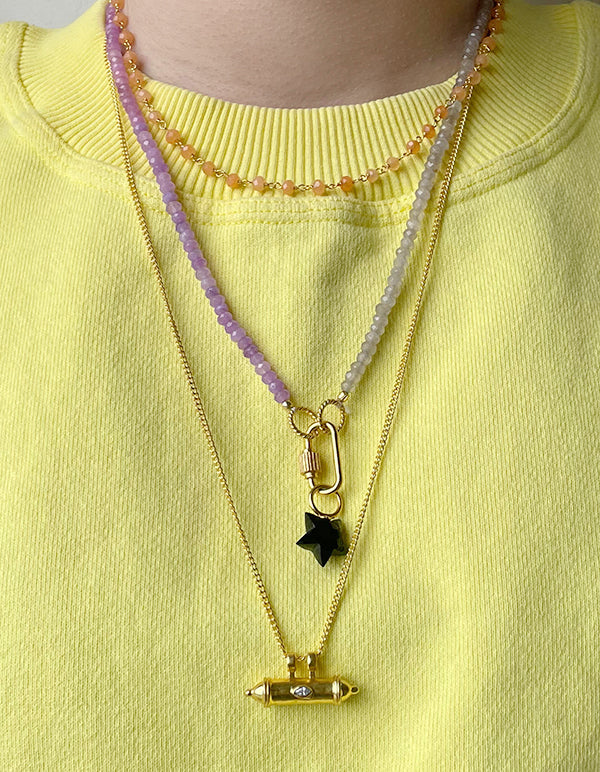 Arti Single Stone Necklace Carnelian