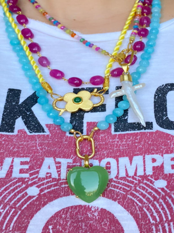 Vessonite Edelsteen Hart